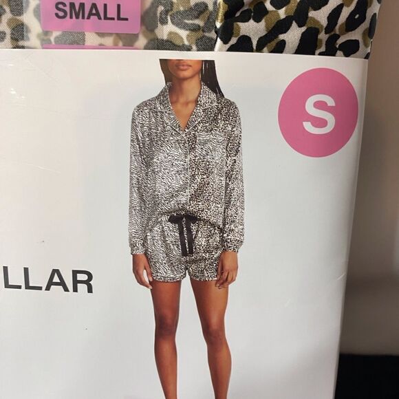 NIP BB Dakota Satin Notch Collar PJ Set Small - Picture 2 of 8